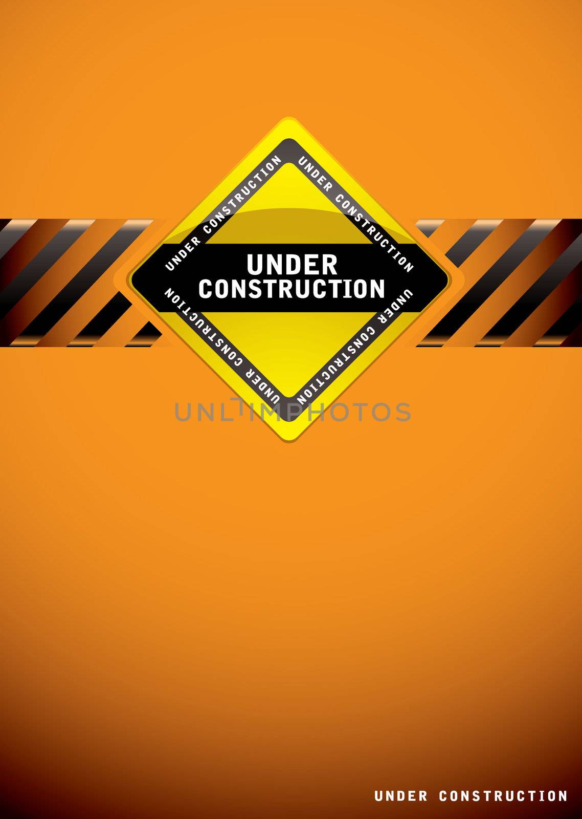 Under construction orange by nicemonkey