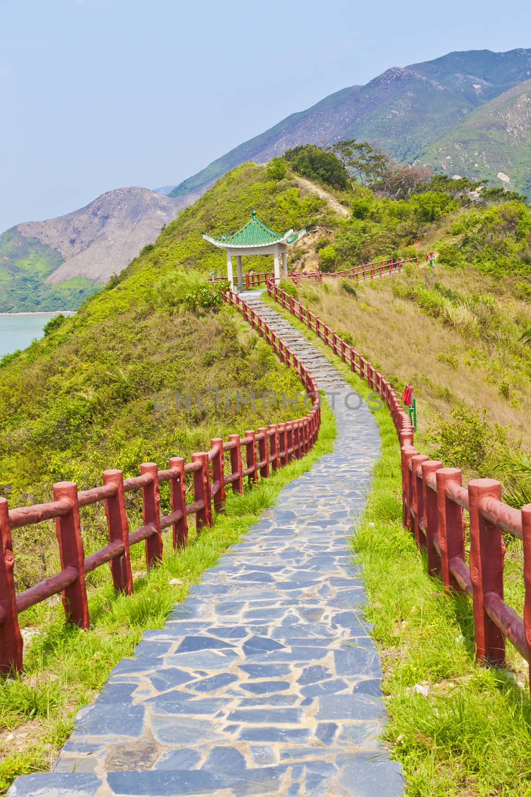 Hiking path in mountains