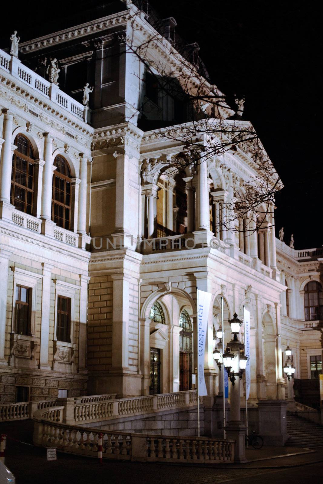 Night view of Vienna, Austria