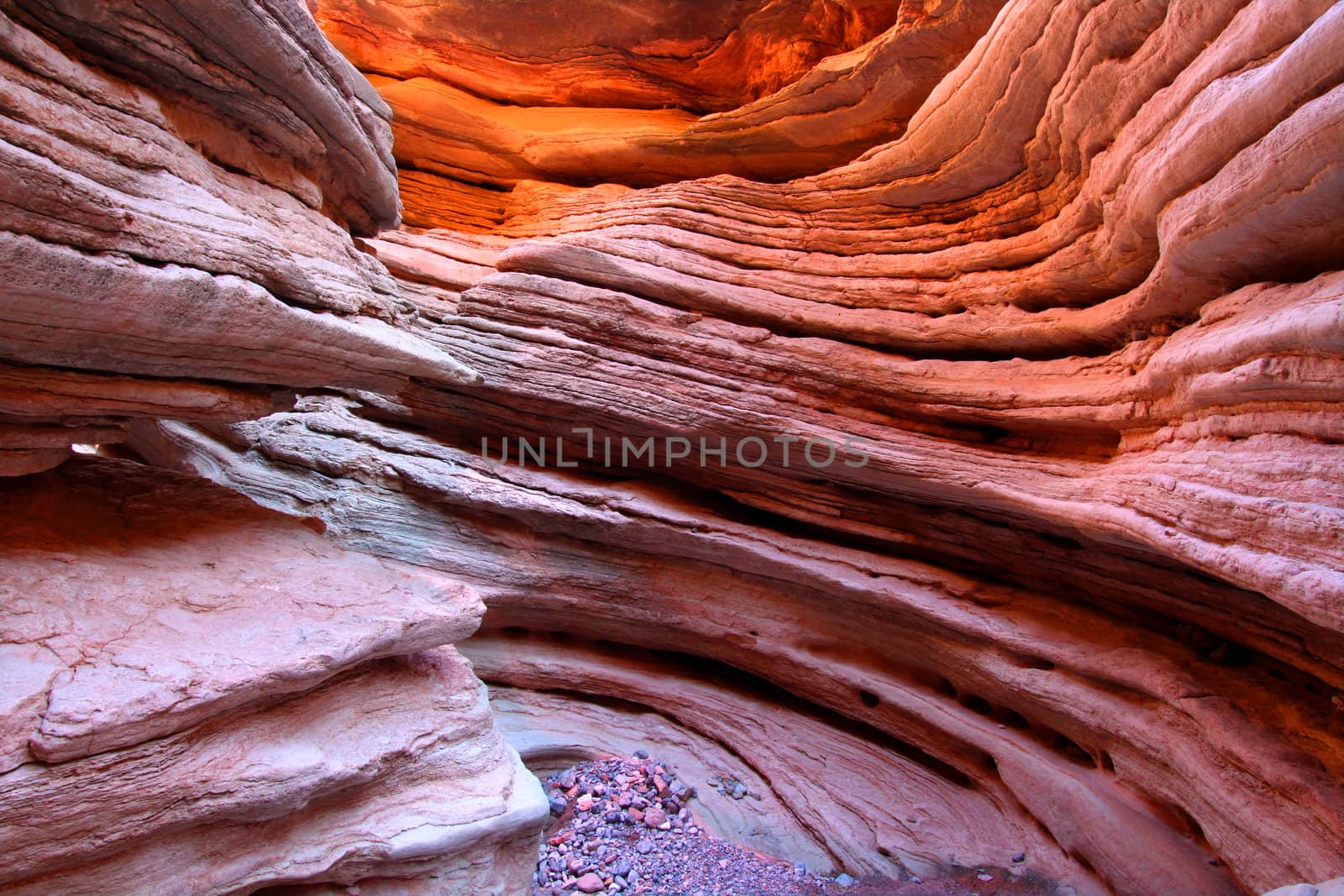 Anniversary Narrows are a slot canyon of the Lovell Wash in southern Nevada.