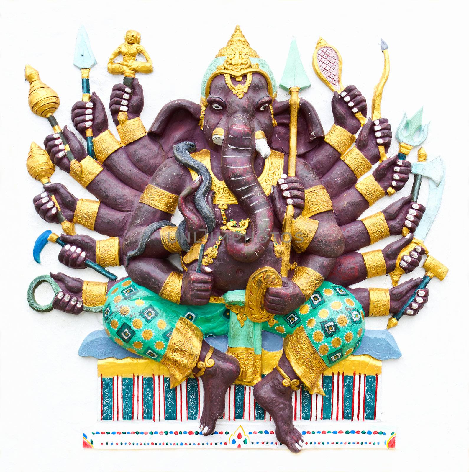 Hindu ganesha God by stoonn