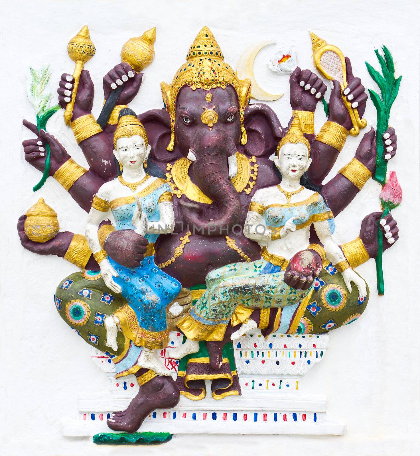 Hindu ganesha God by stoonn