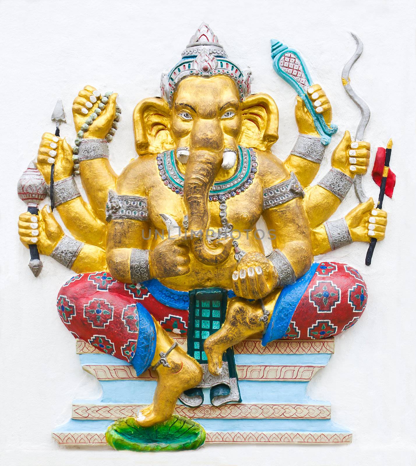 Hindu ganesha God by stoonn