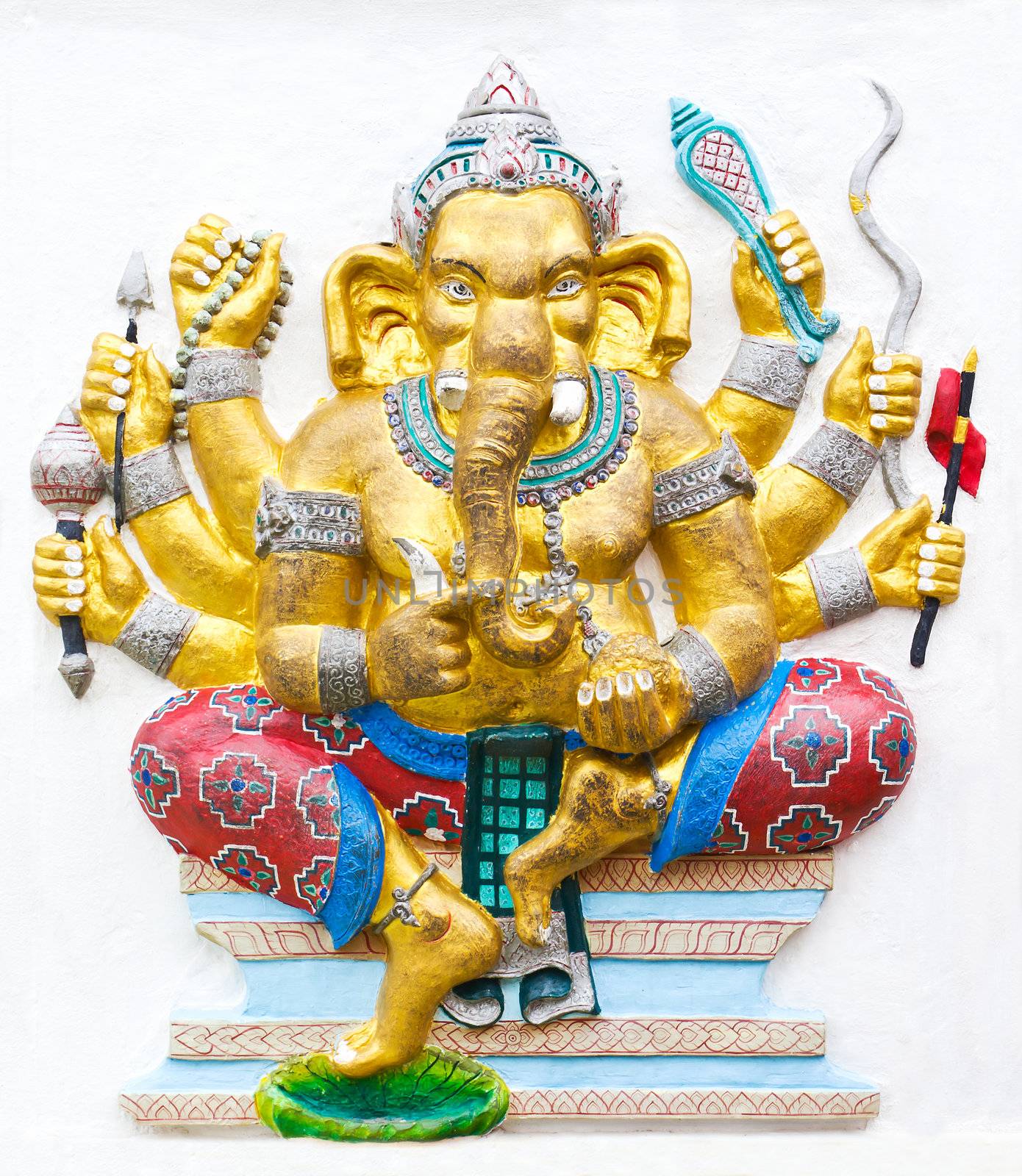 Hindu ganesha God by stoonn