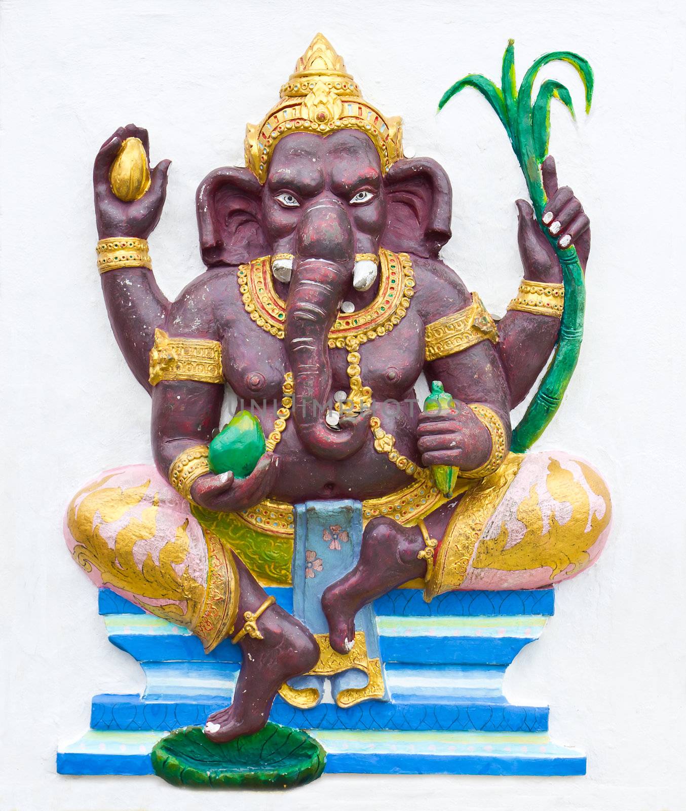 Hindu ganesha God by stoonn