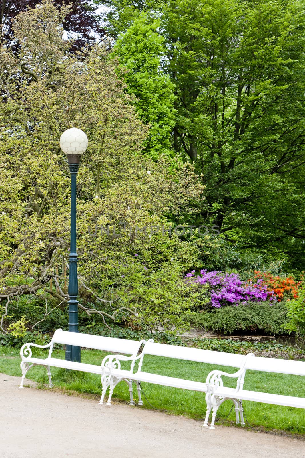 park in Karlovy Vary (Carlsbad), Czech Republic