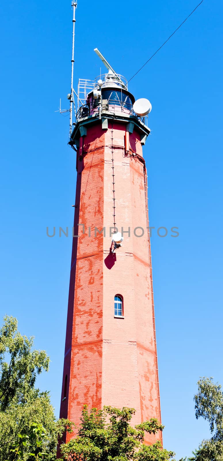 lighthouse Latia Morska in Hel, Pomerania, Poland