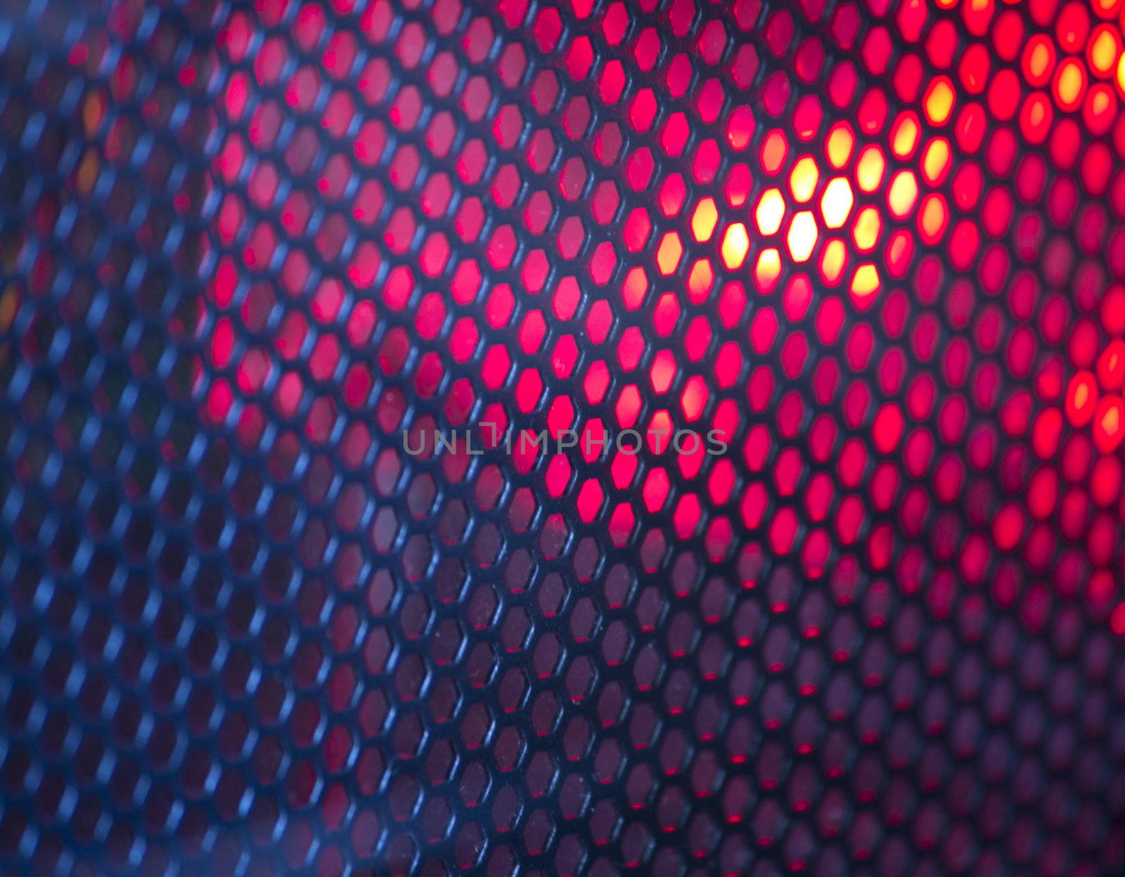 Abstract wire mesh red by jeremywhat