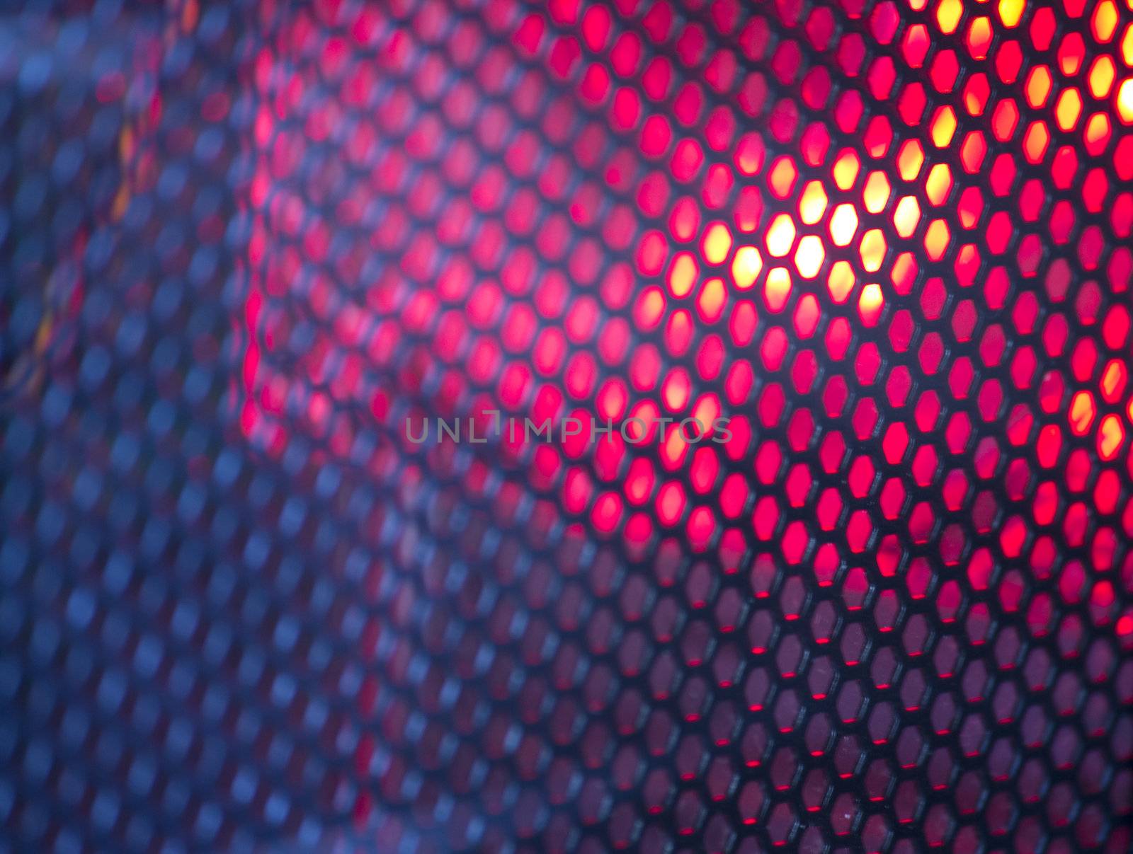 Abstract wire mesh red by jeremywhat