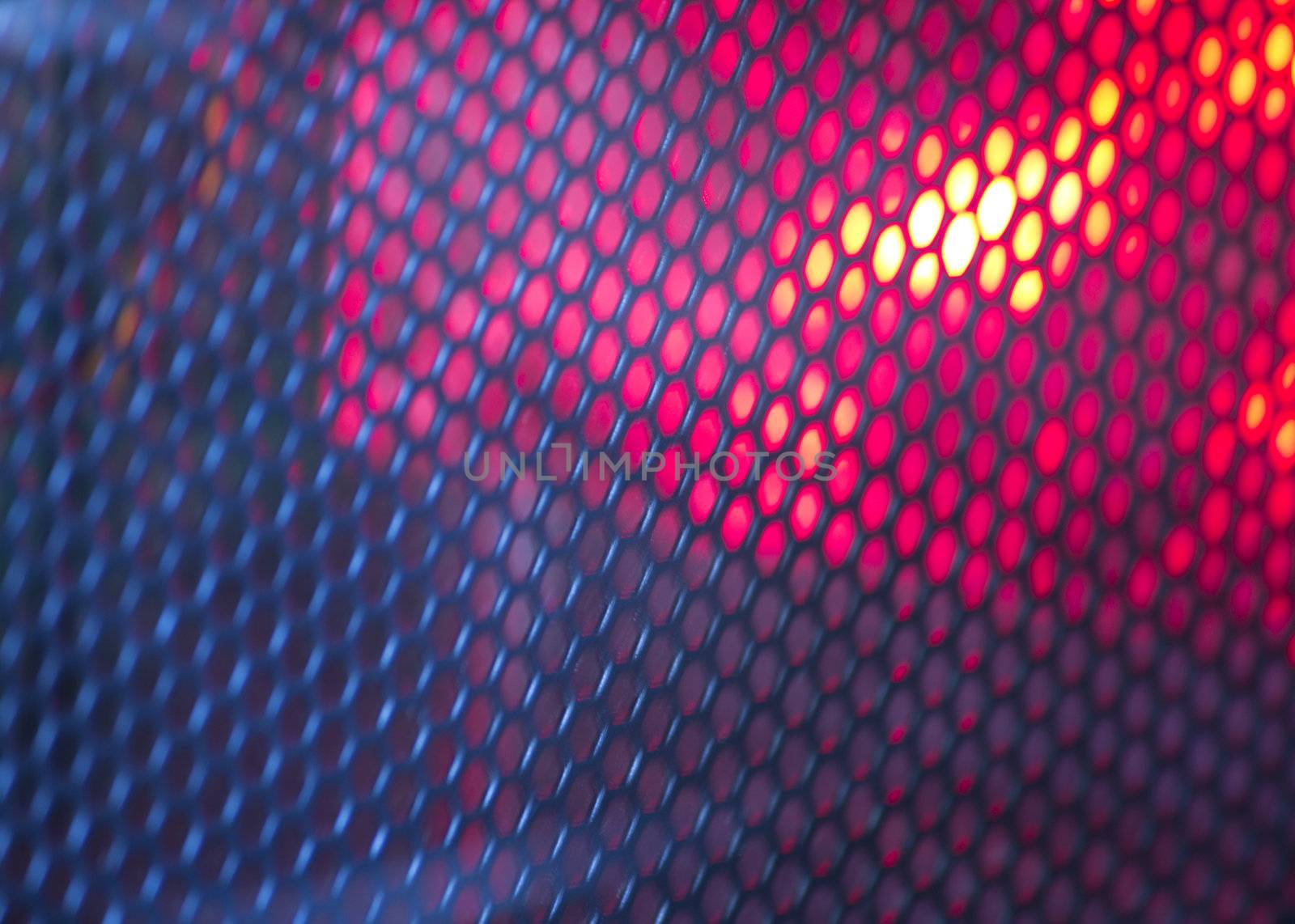 Abstract wire mesh red by jeremywhat