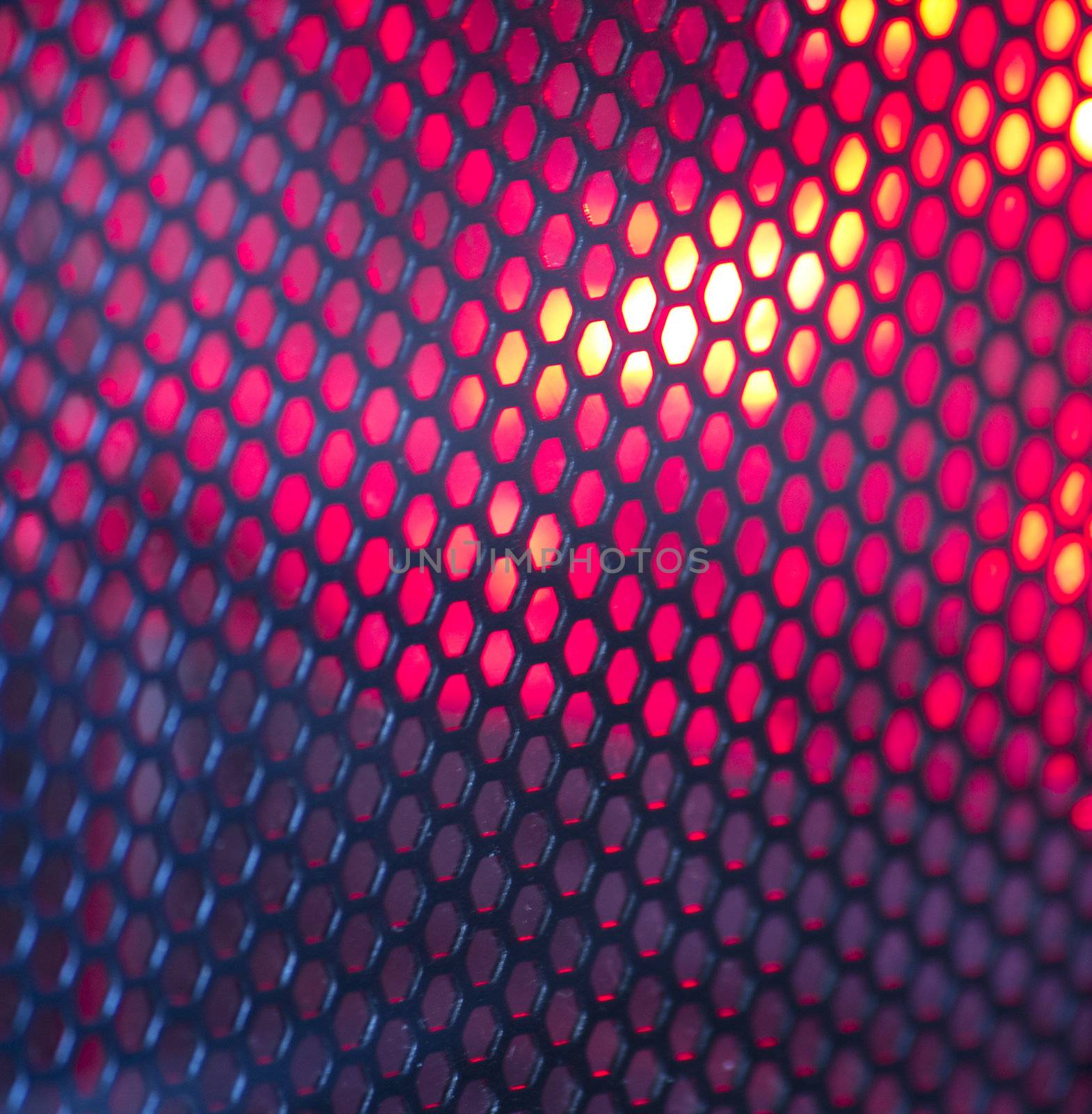 Abstract wire mesh red by jeremywhat