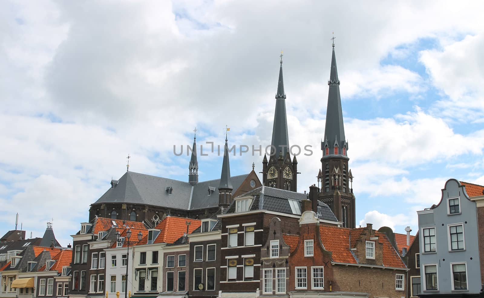 The central square in old  Delft. Netherlands by NickNick