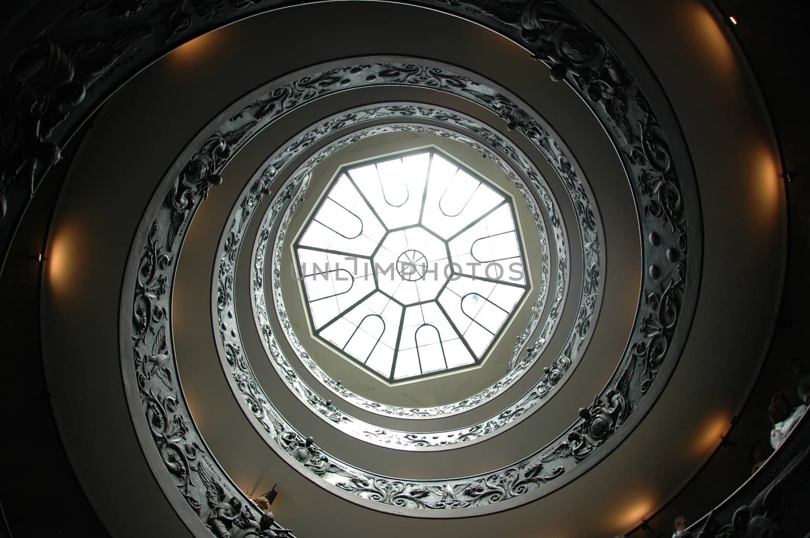 Spiral staircase in the Vatican museums, Italy