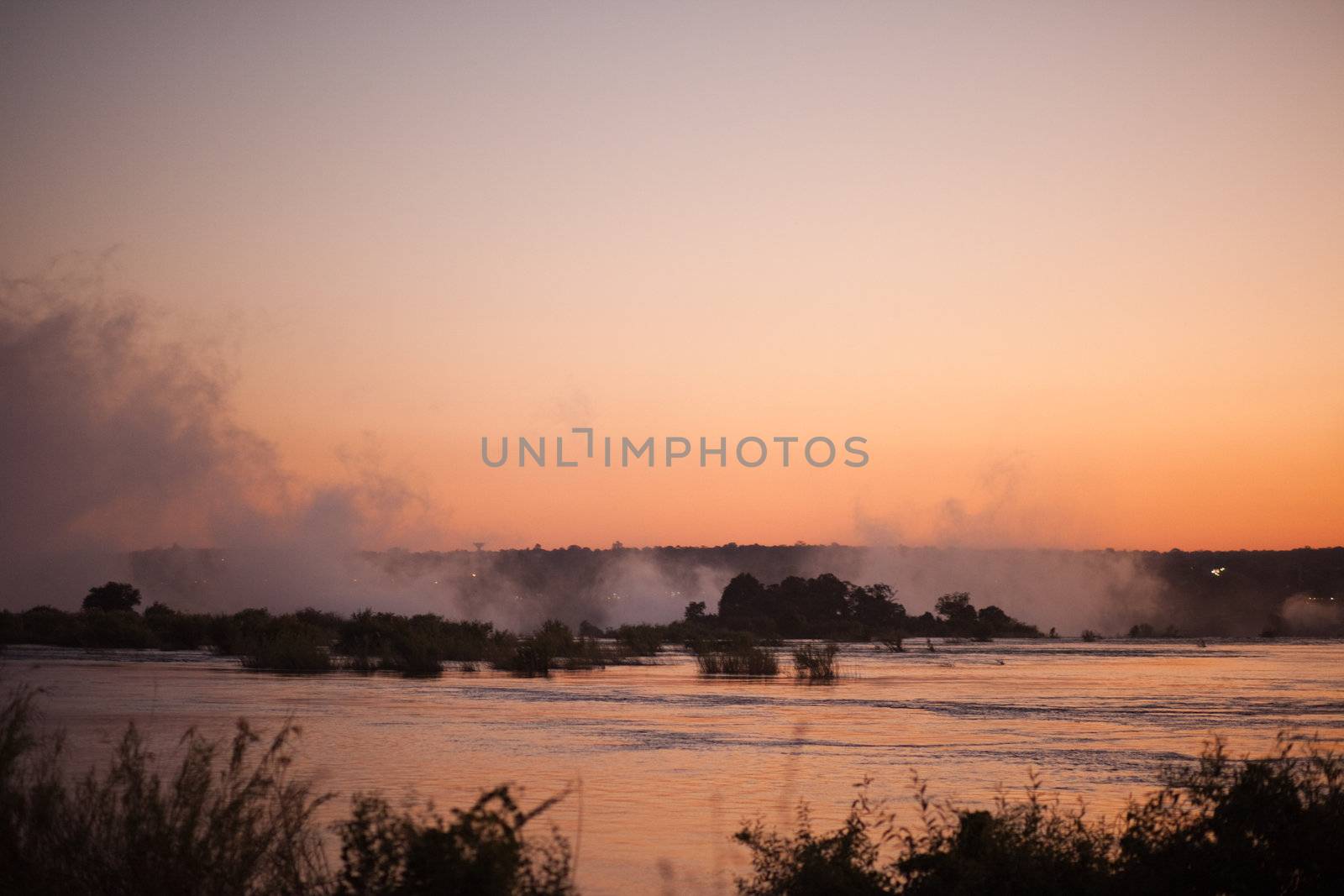 Victoria Falls at Sunset 2 by edan