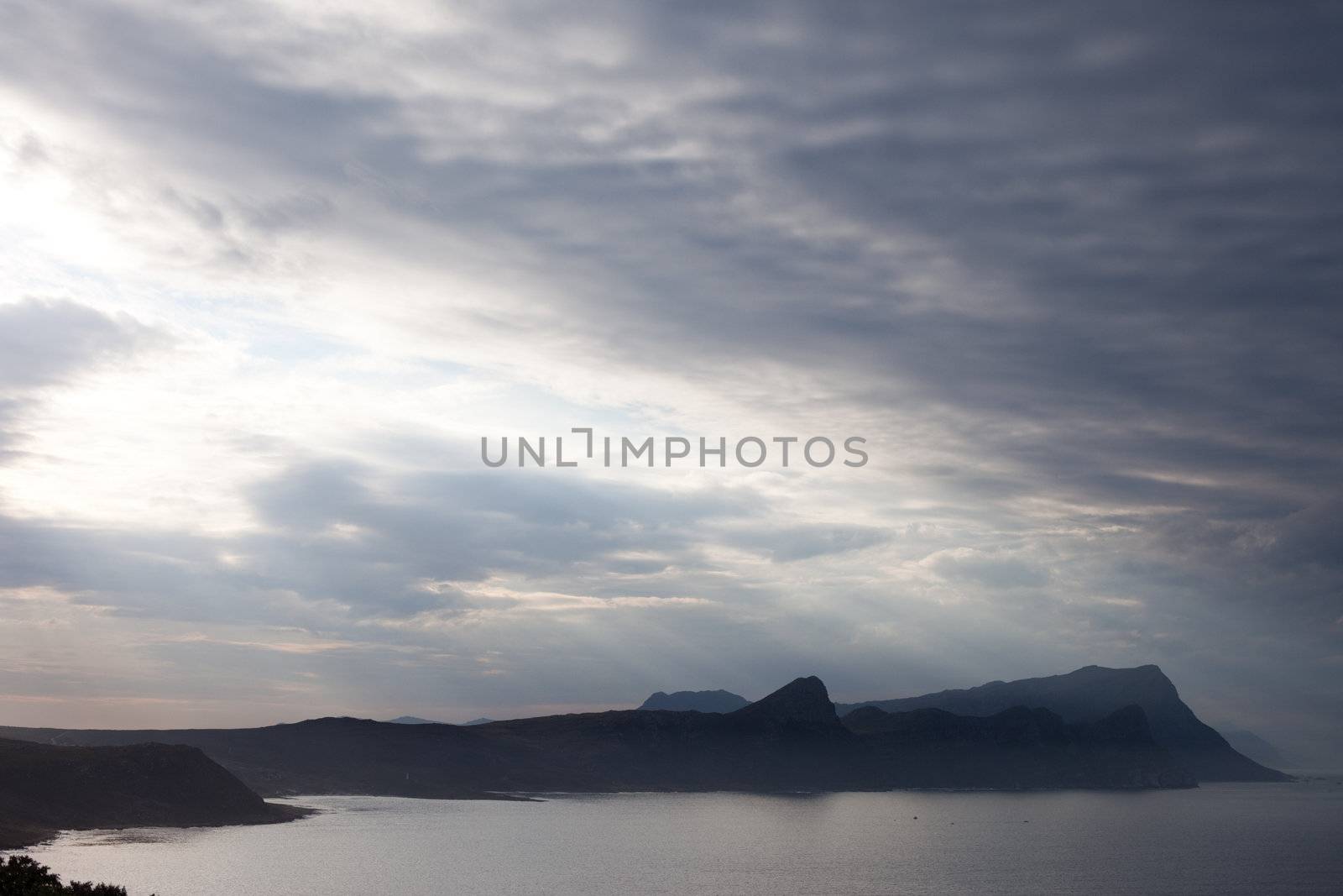 Peninsula and sky at Hout Bay, South Africa