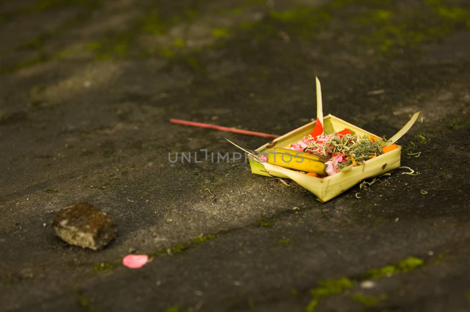 Offering to the dead in Bali, Indonesia