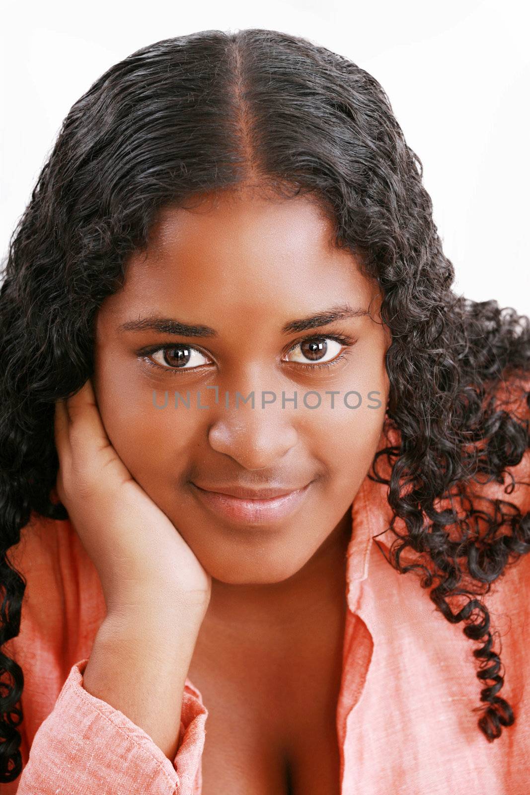 African american teenage girl close up by dacasdo