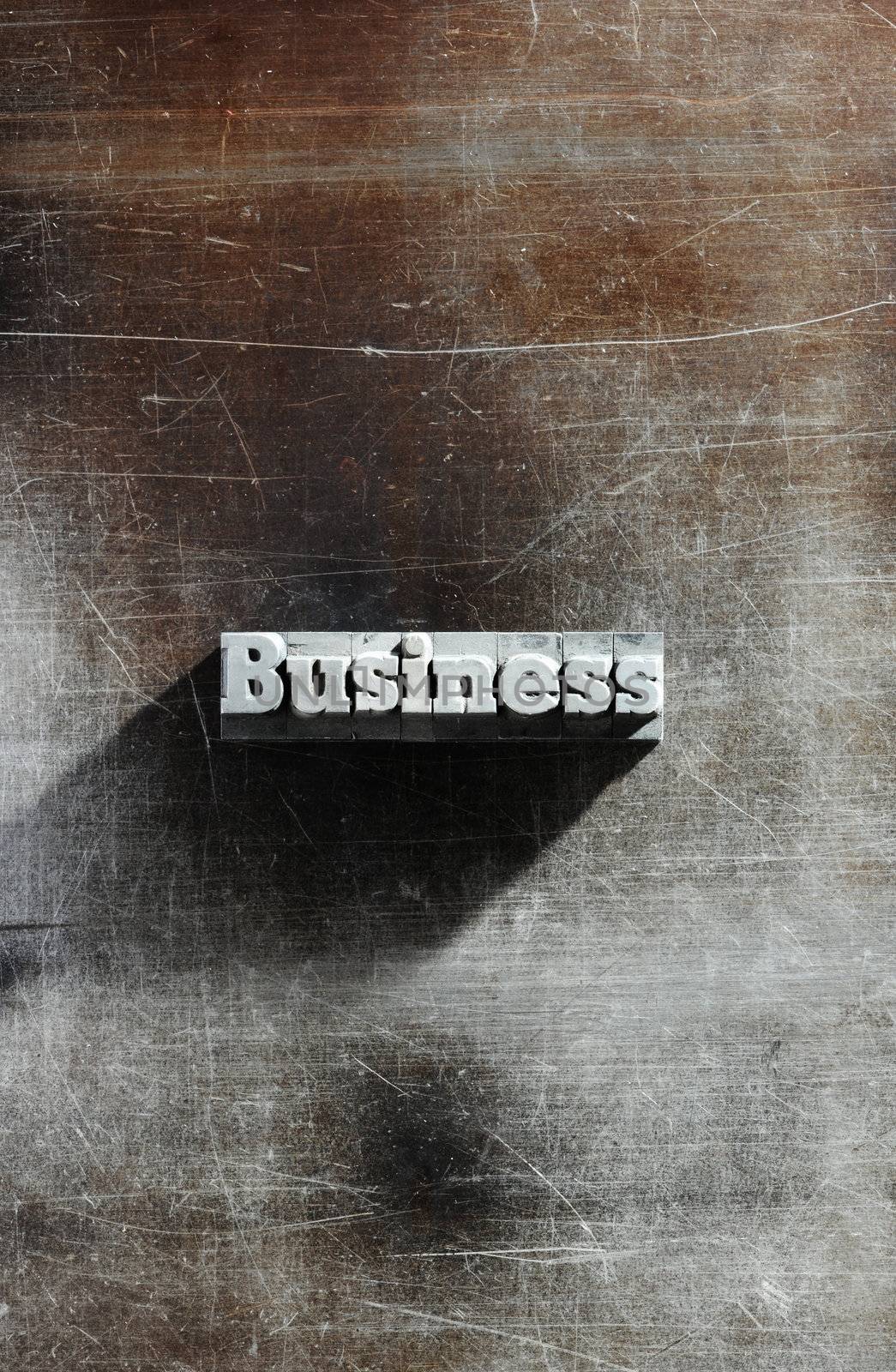 Old Metallic Letters:business background by stokkete