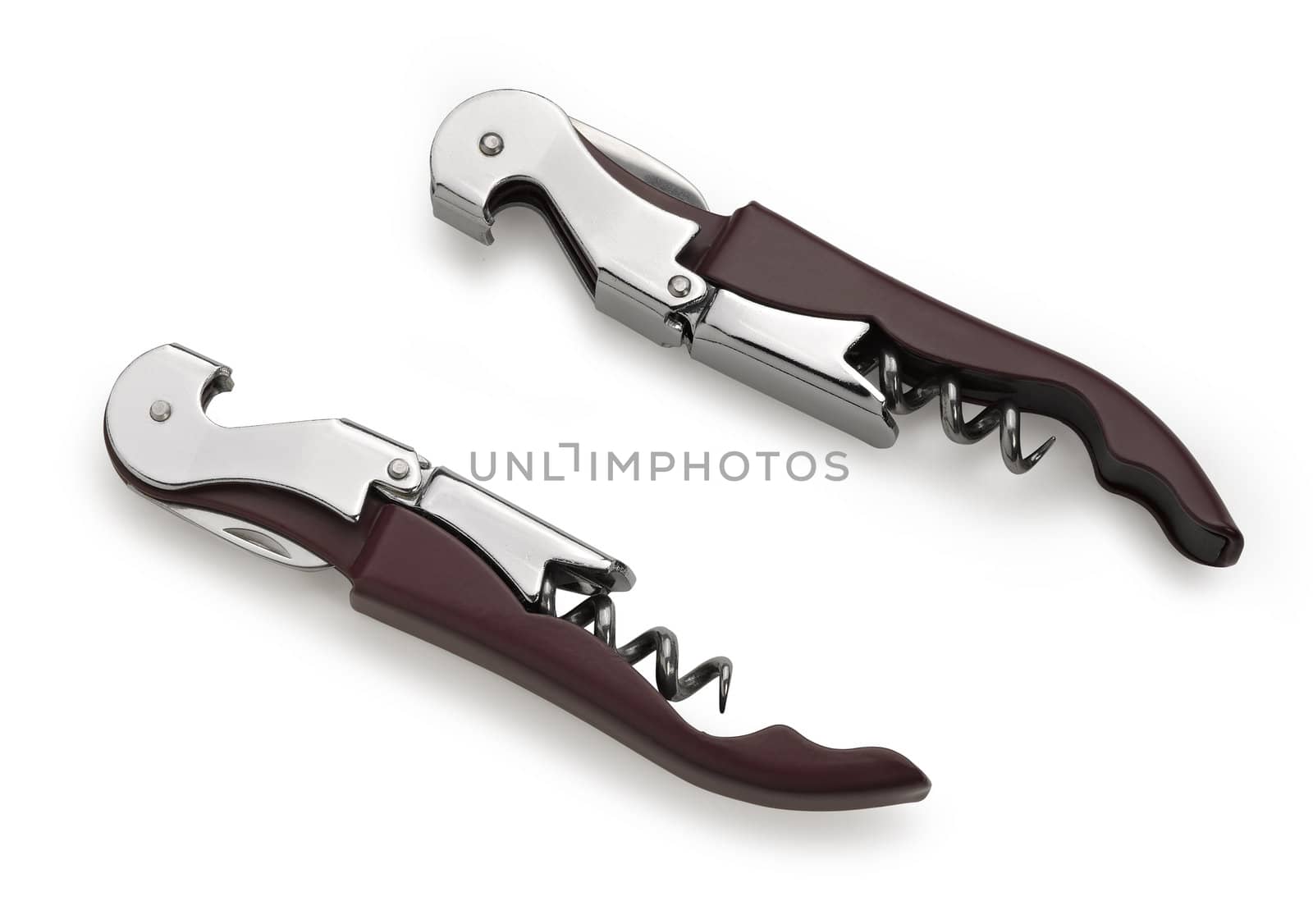 corkscrew isolated on a white background. Studio photo  by pbombaert