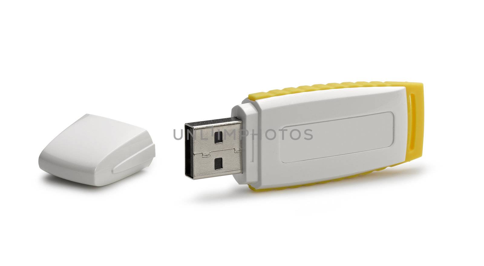 Usb flash memory isolated on the white background with Clipping Path. High Quality XXXL!