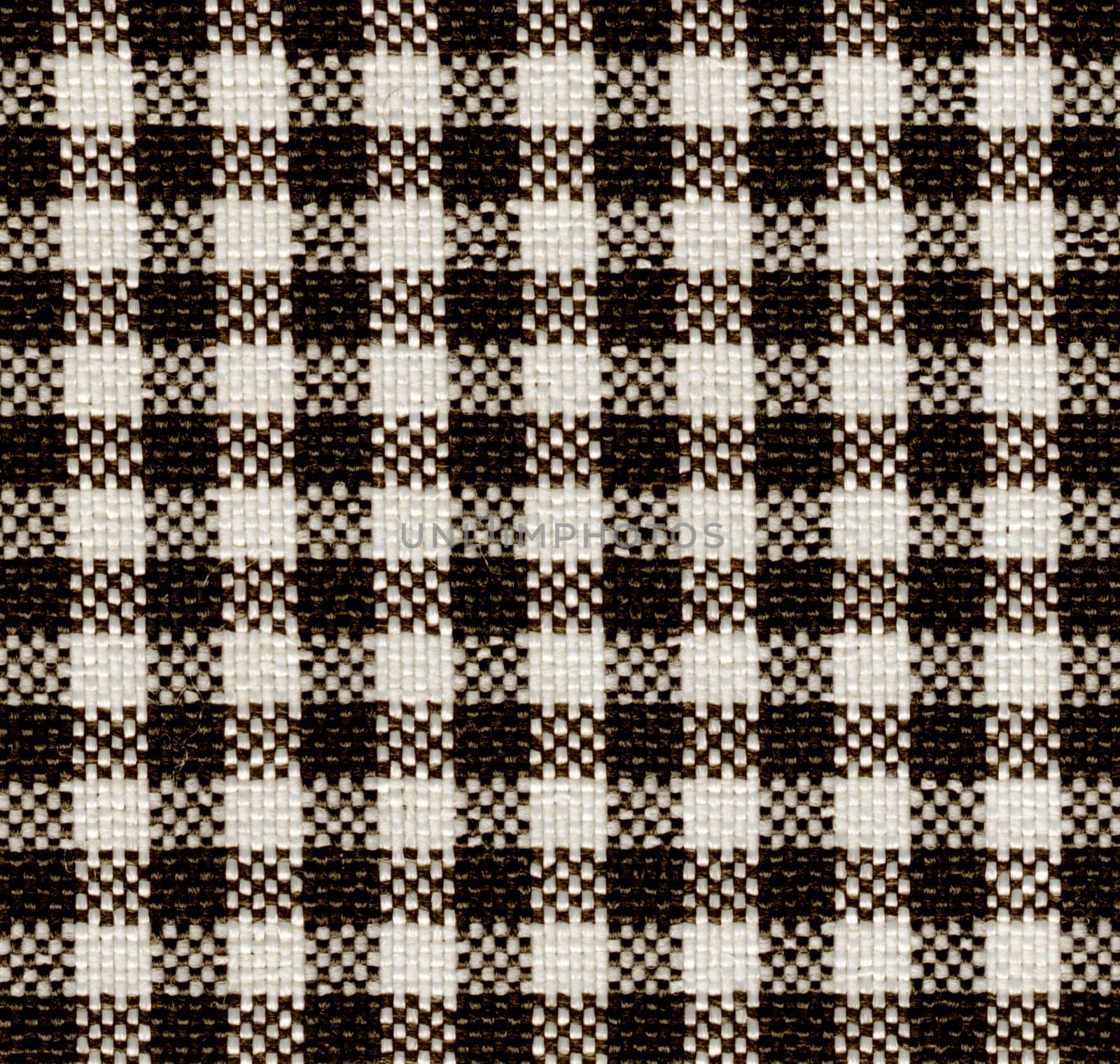 Black-white plaid pattern fabric texture. (High.res.scan