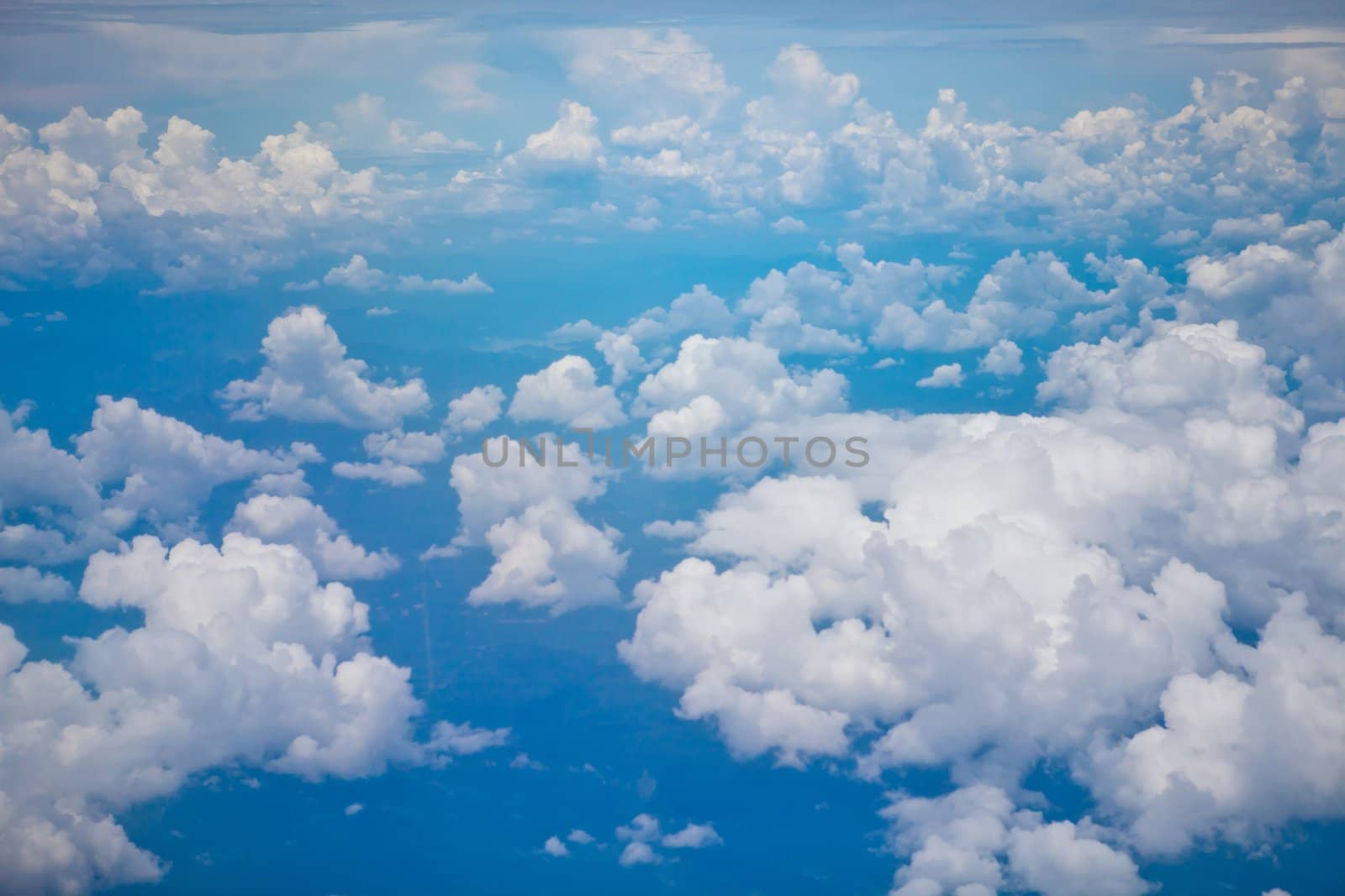 Beautiful blue sky and clouds background