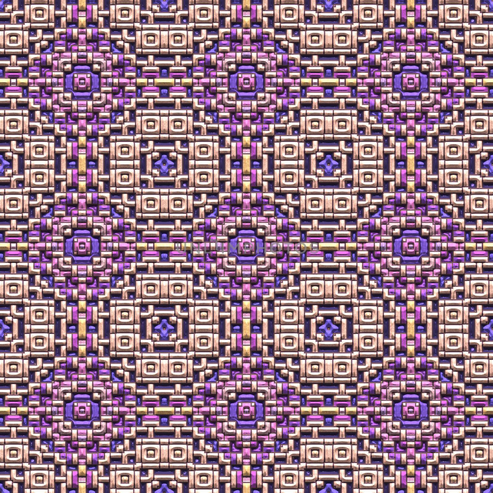 Seamless high quality detailed background of the intricate tile patterns