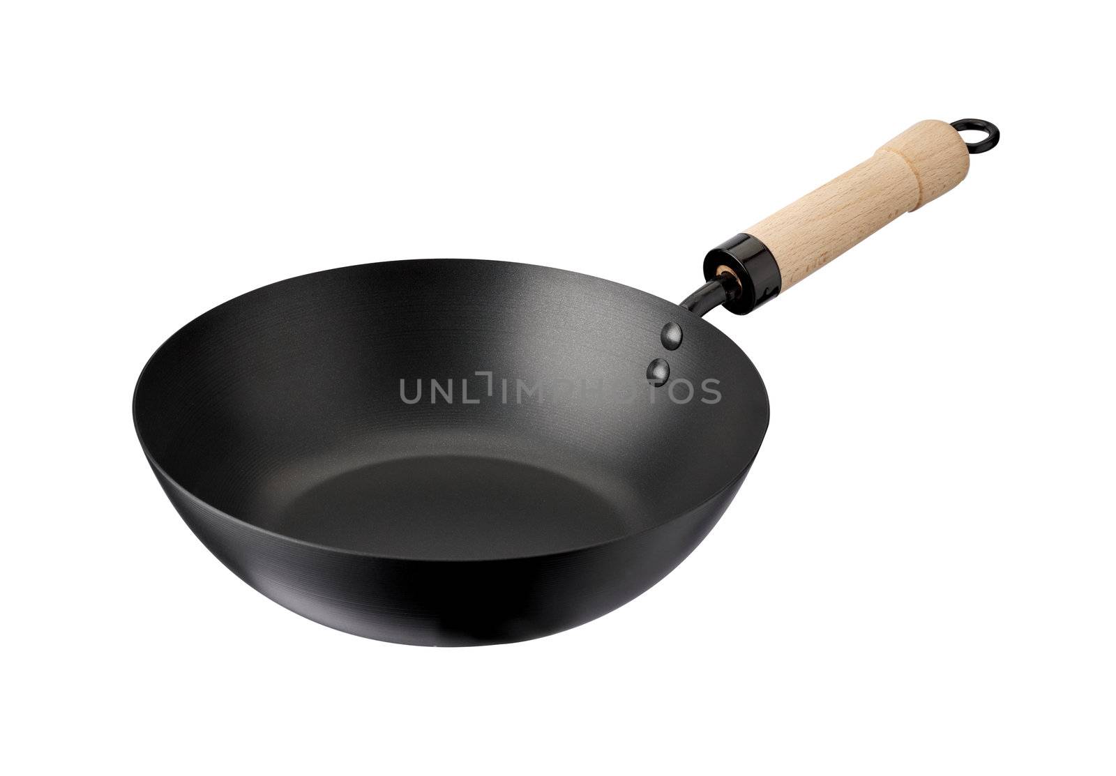 wok, isolated on white background 