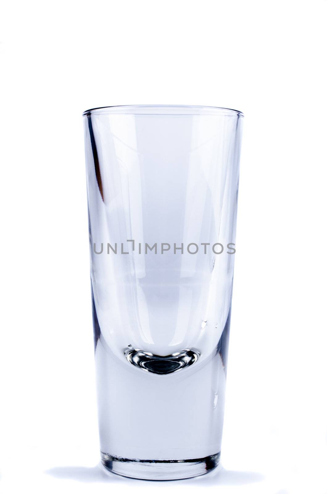 Empty glass isolated