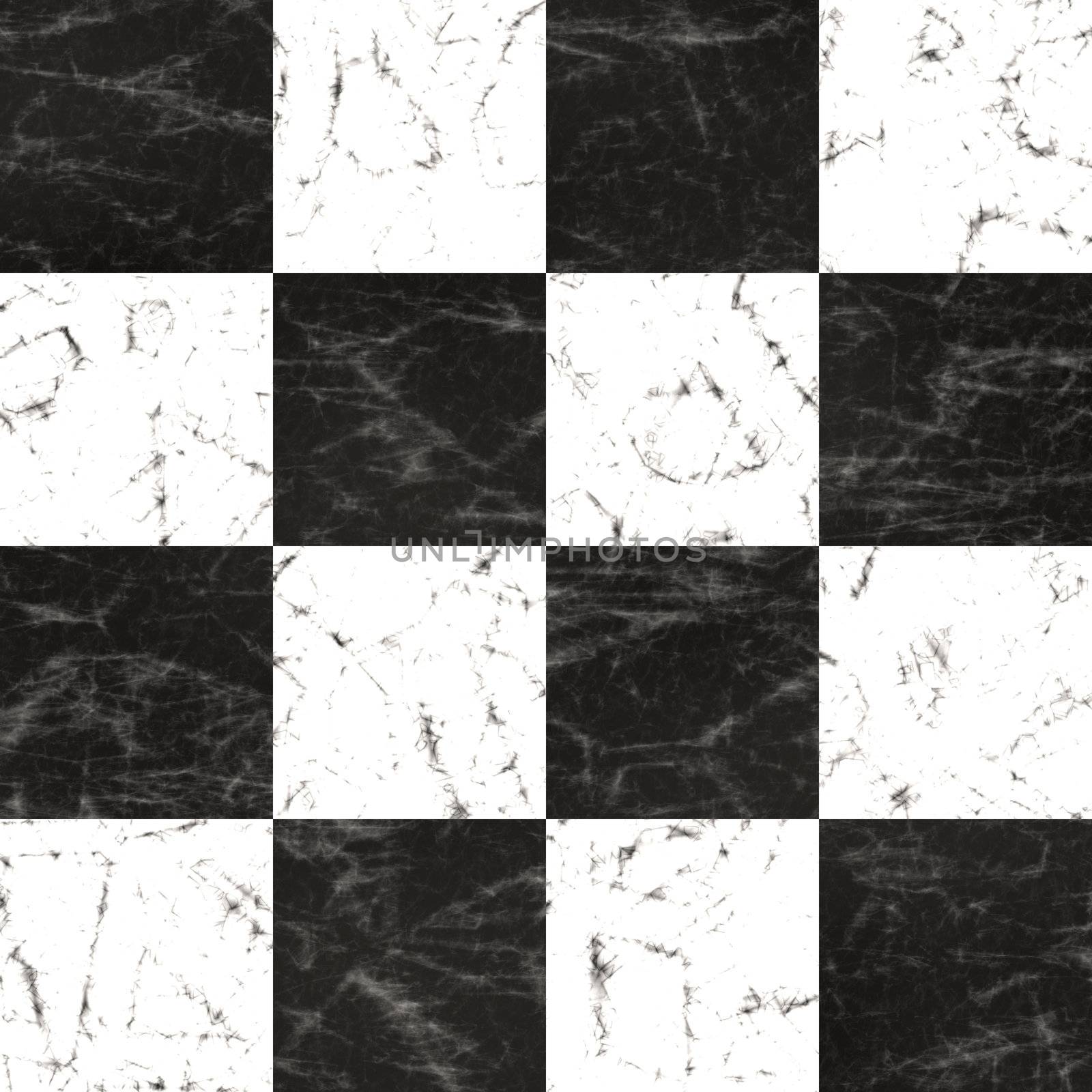 High quality seamless checkerboard marble floor tiling