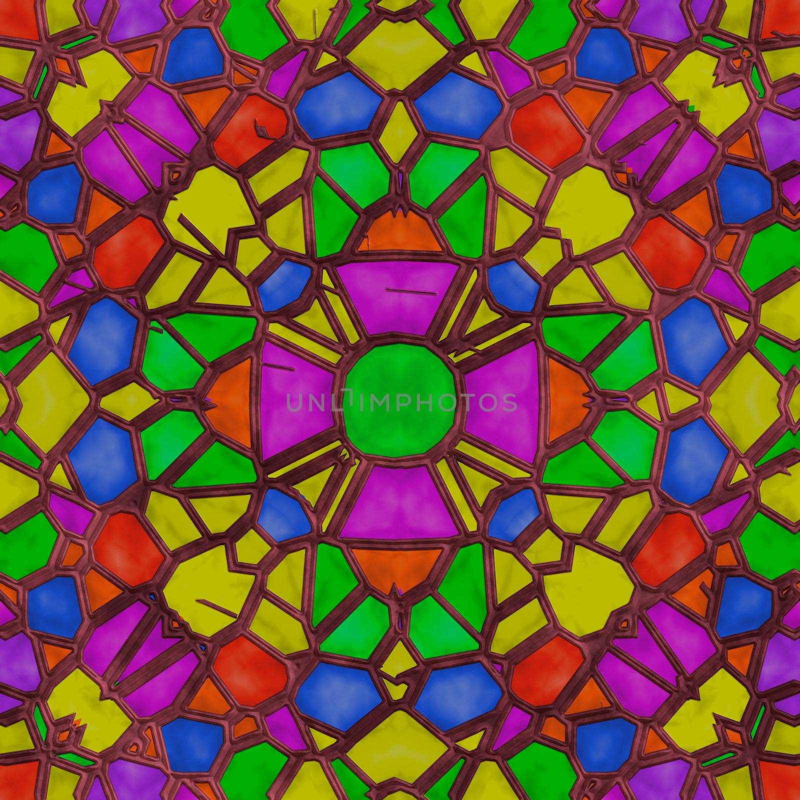 Stained glass caleidoscope by Nanisimova