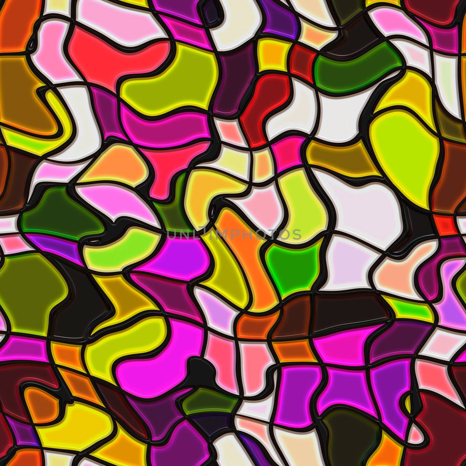High quality seamless stained glass background