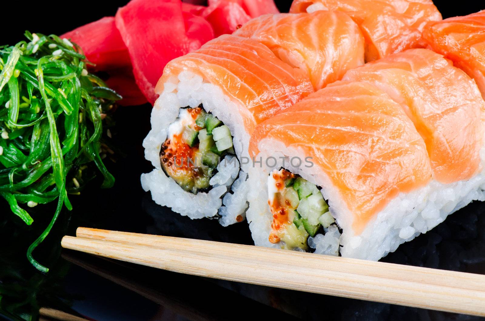 Roll made of salmon by Nanisimova