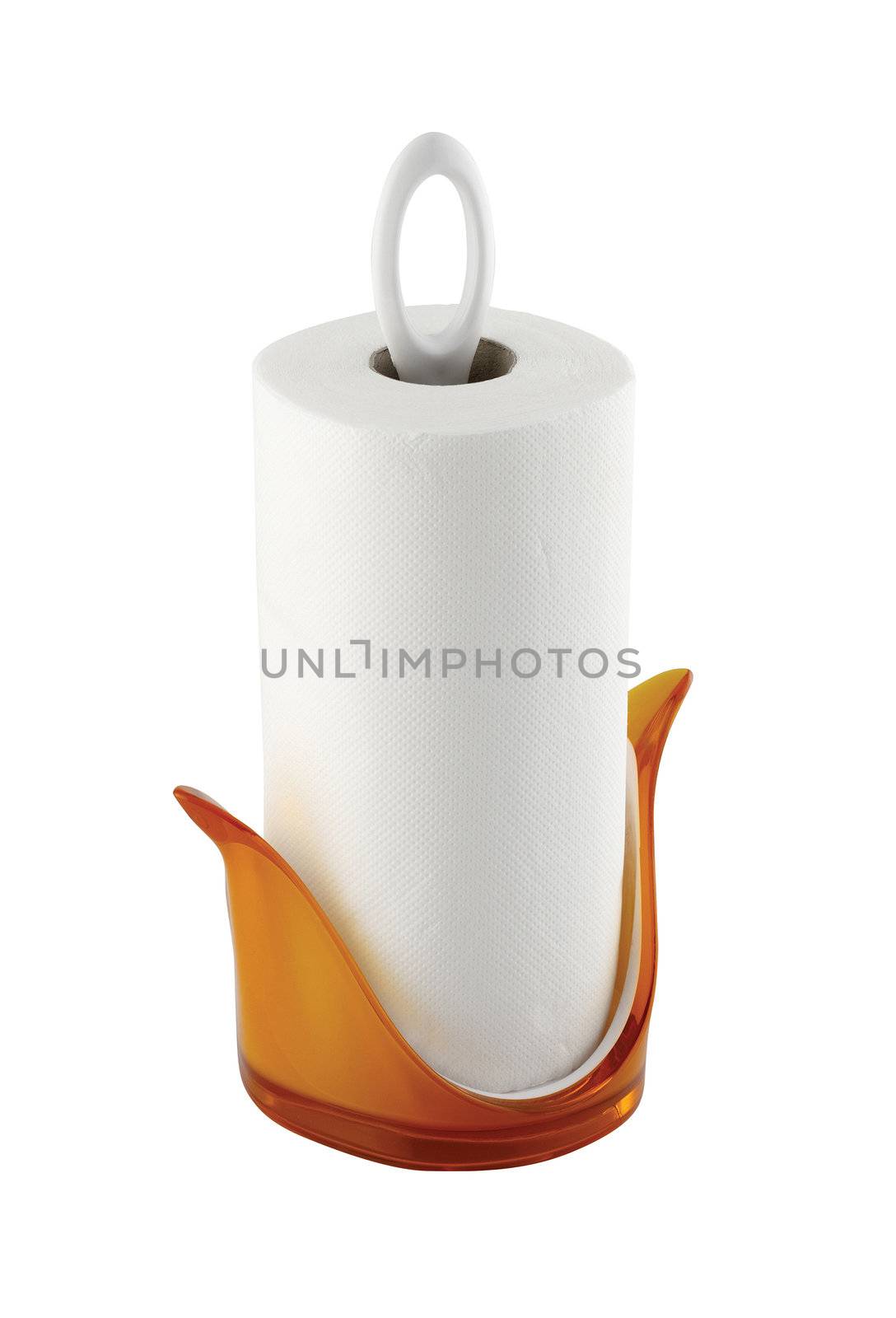 roll of paper towels, isolated on white background
