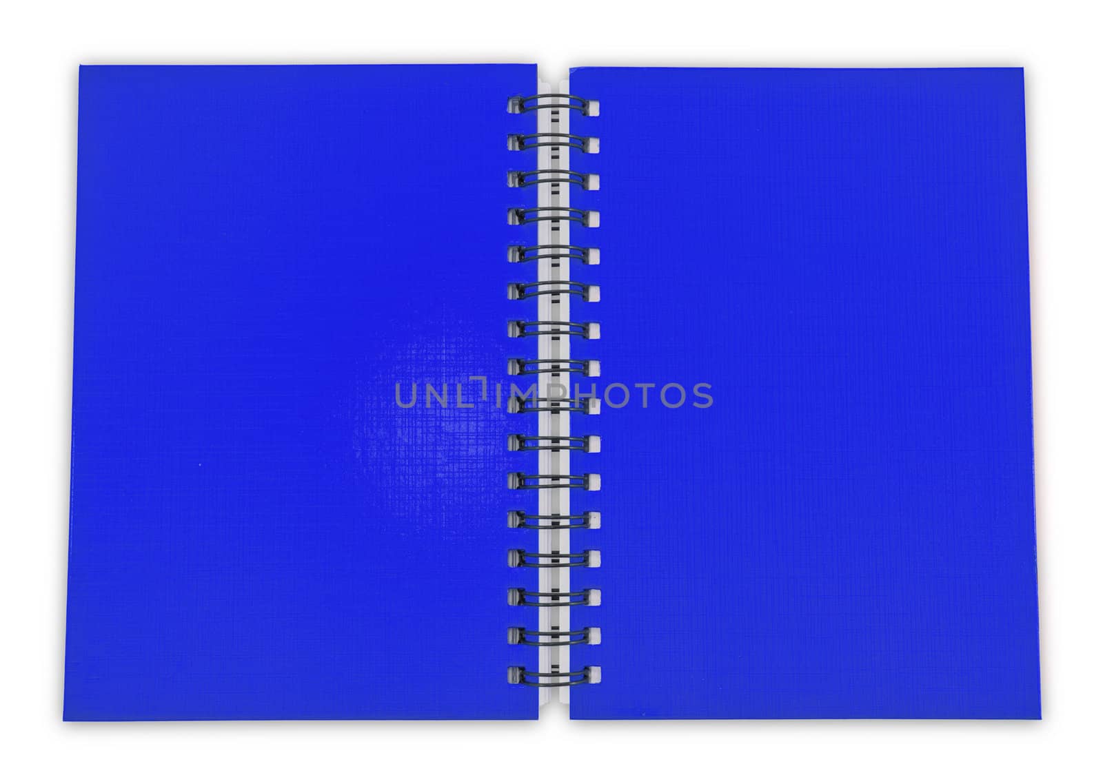 blue Note Book on the white background