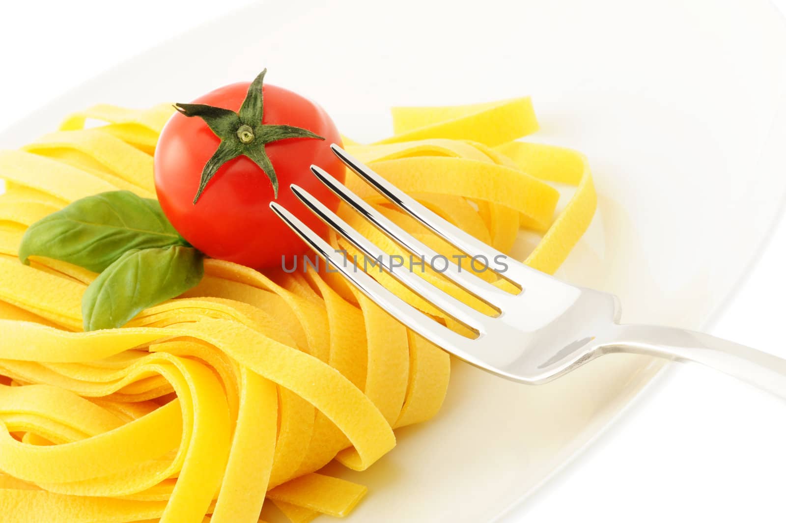 Italian pasta dish, close up
