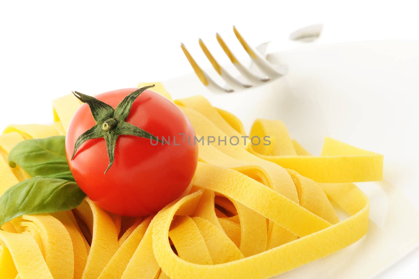 Italian pasta dish, close up