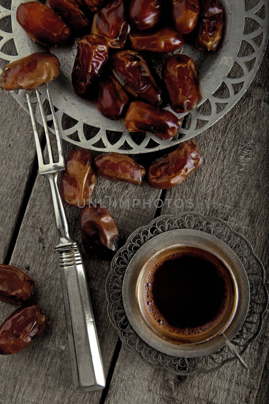 Dried fruits with a coffee by IuraAtom