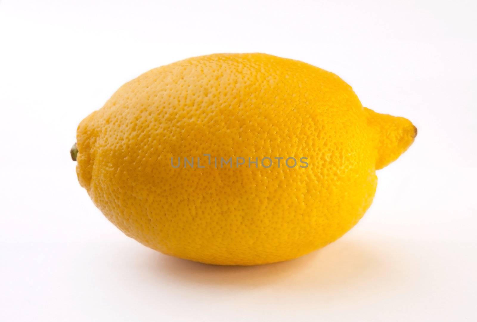 Fresh ripe lemon on isolated fone