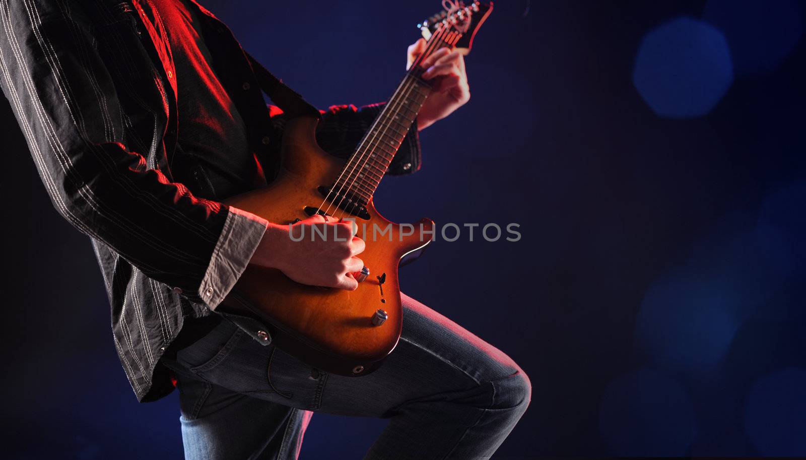 A rock guitarist