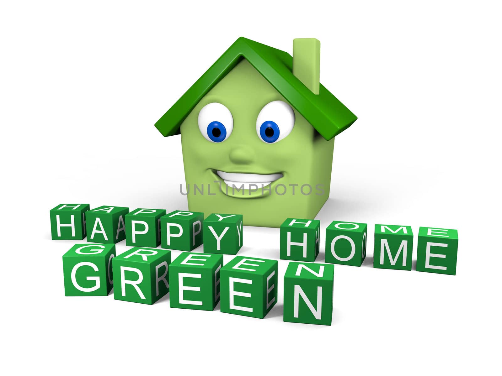 Happy Green Home by Harvepino