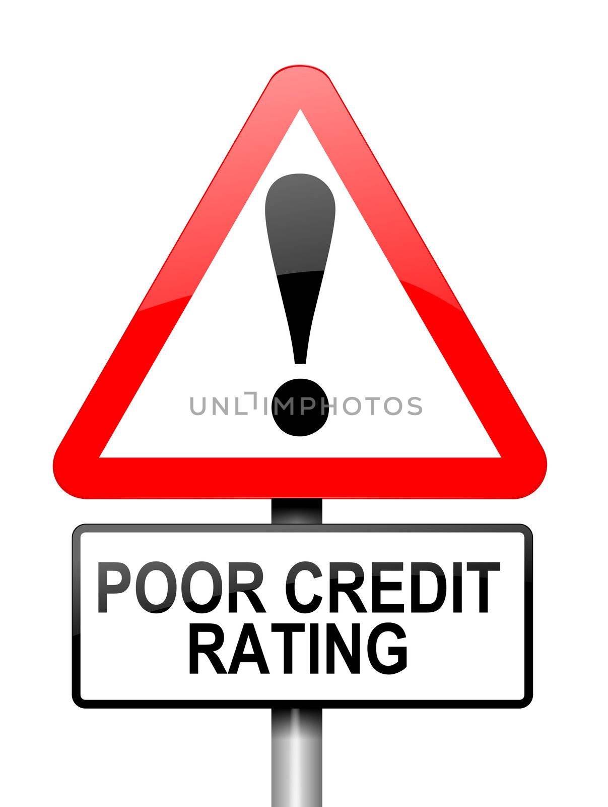 Poor credit rating. by 72soul