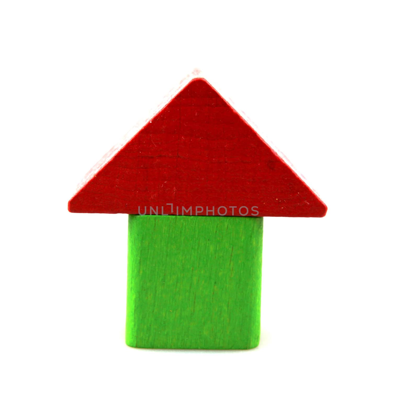 Wooden building blocks.
