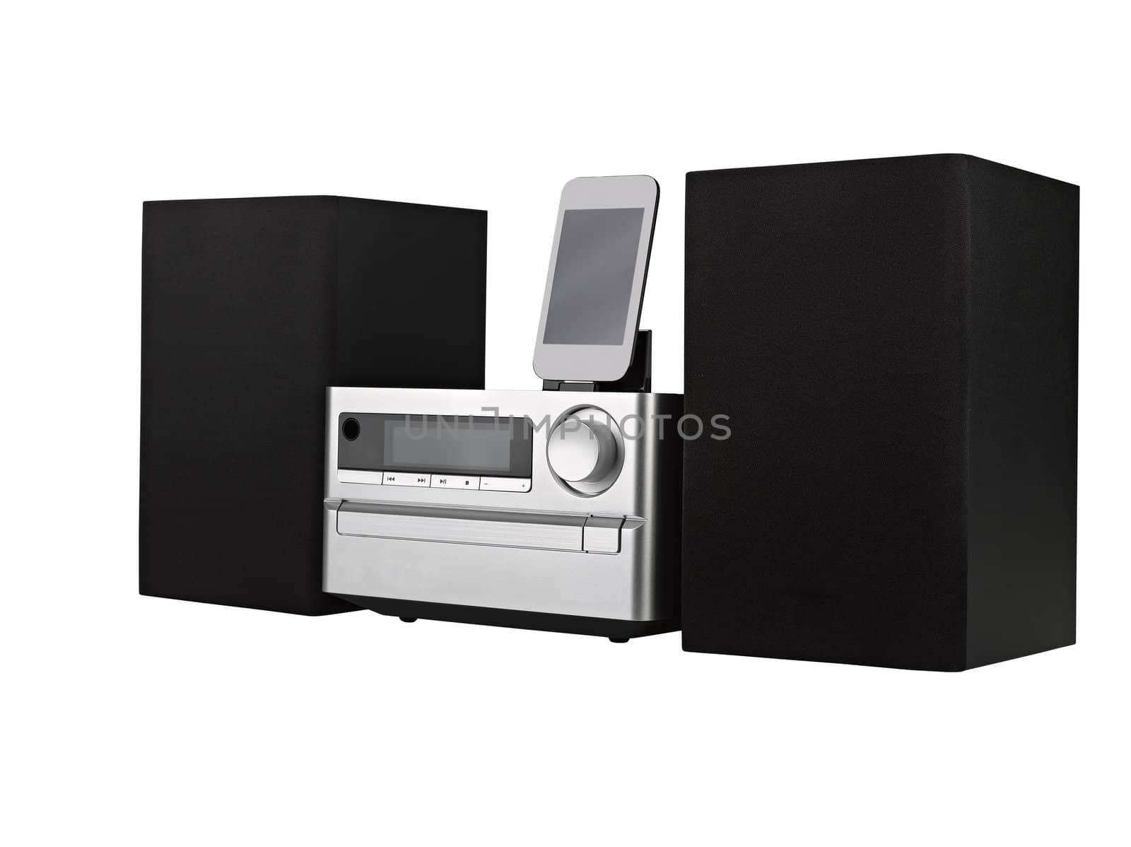 digital usb, cd player and mp3 against the white background