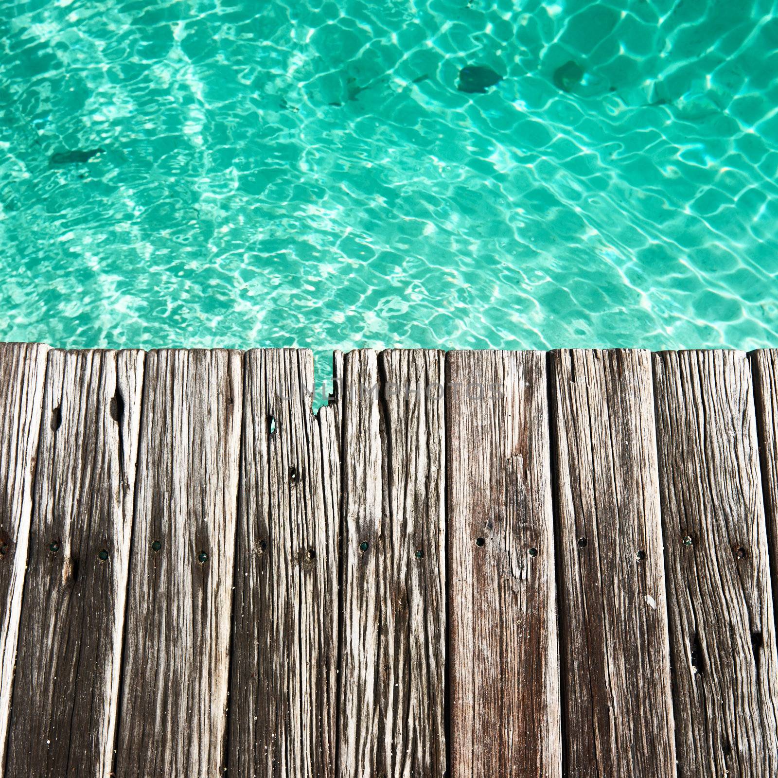 Jetty by the sea background