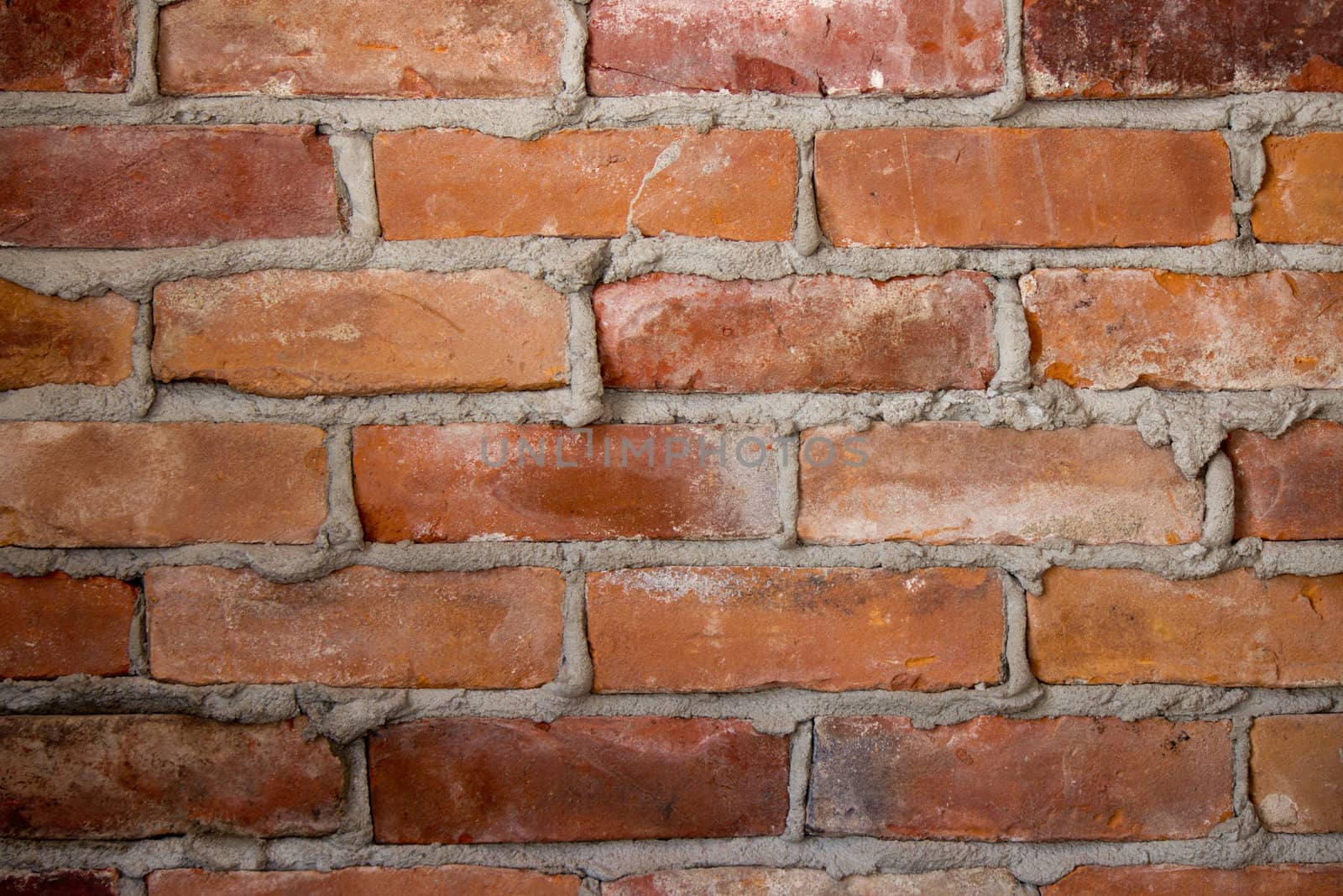 Old brick wall background.