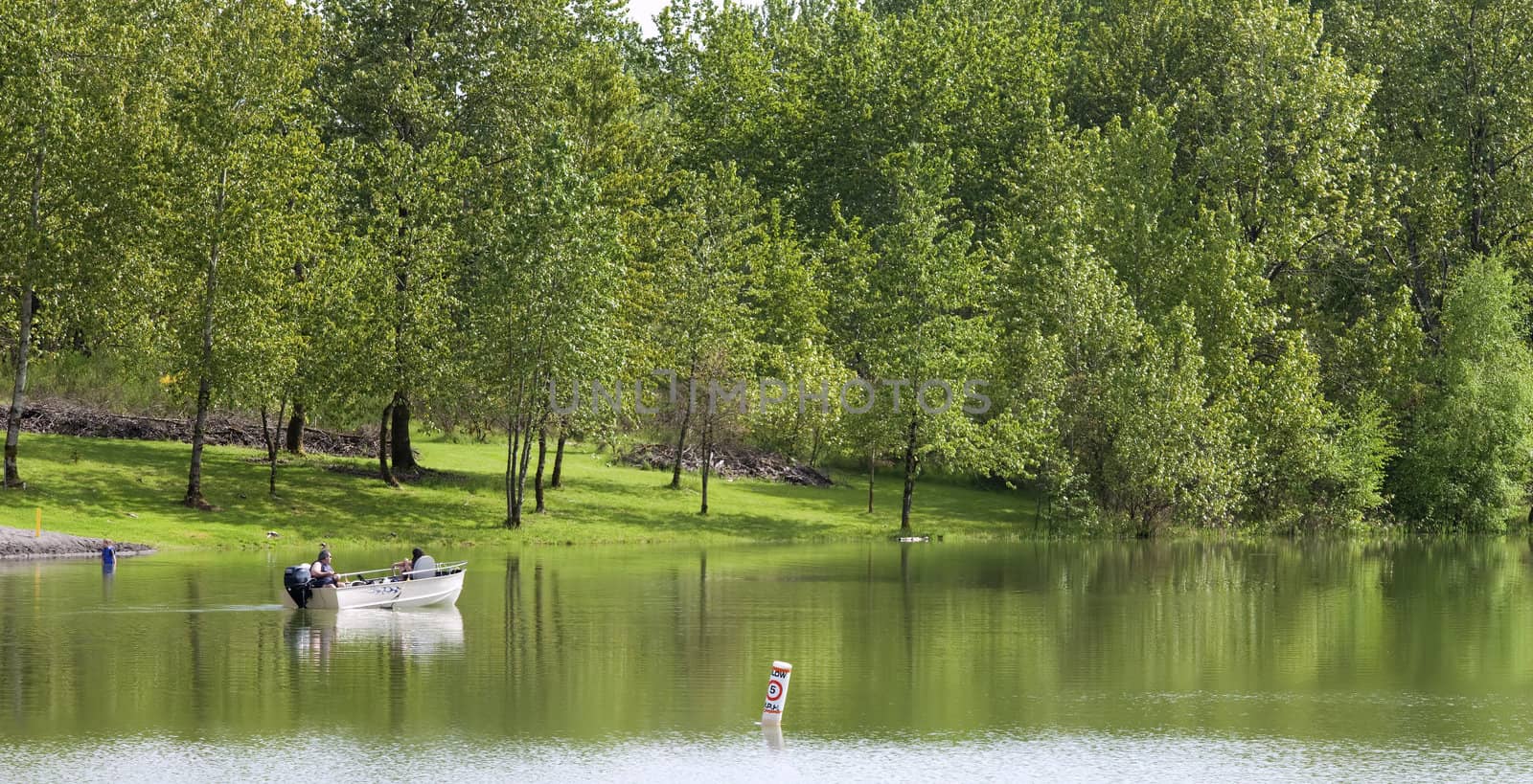 Fishing in the lake, Woodland WA. by Rigucci