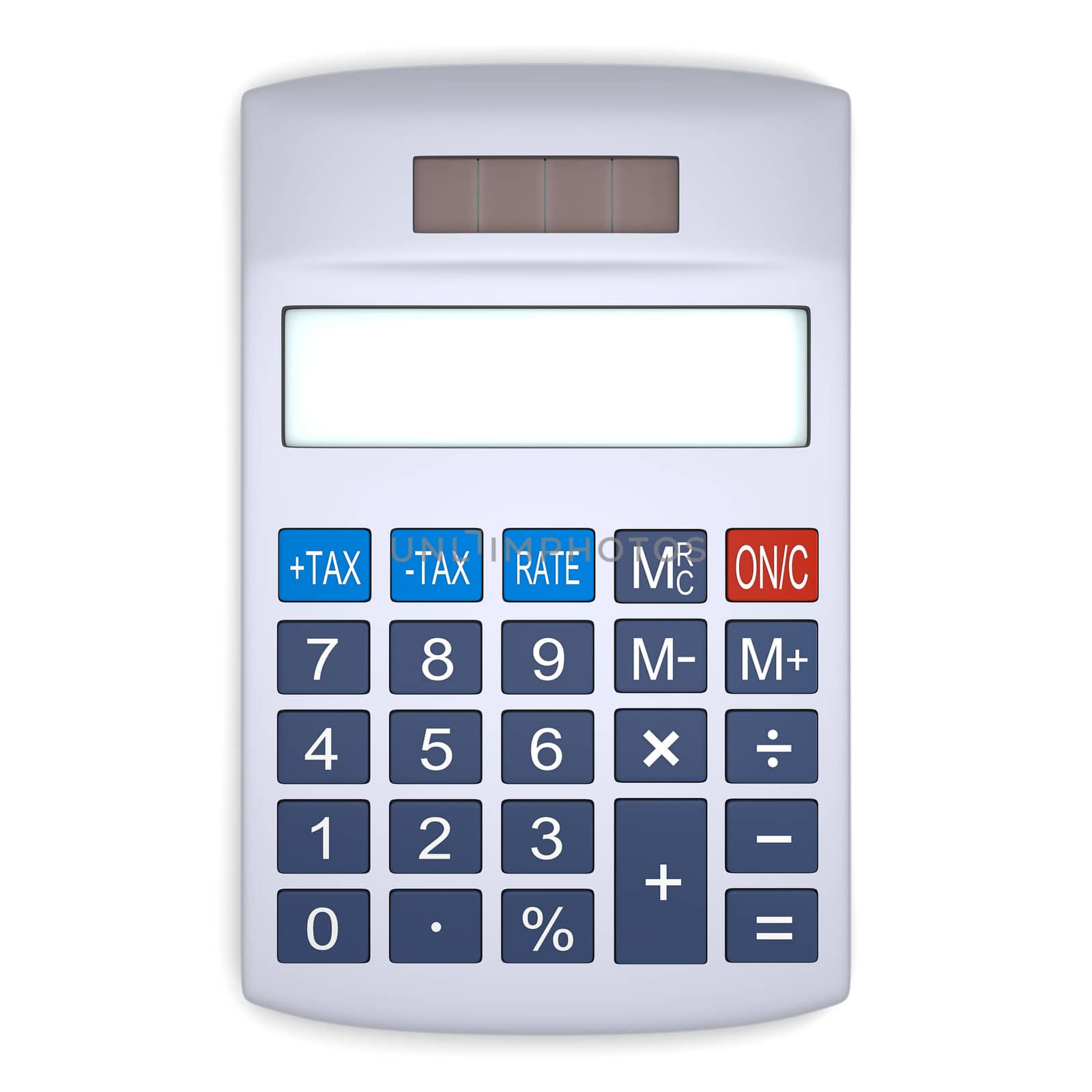 Silver calculator by Harvepino