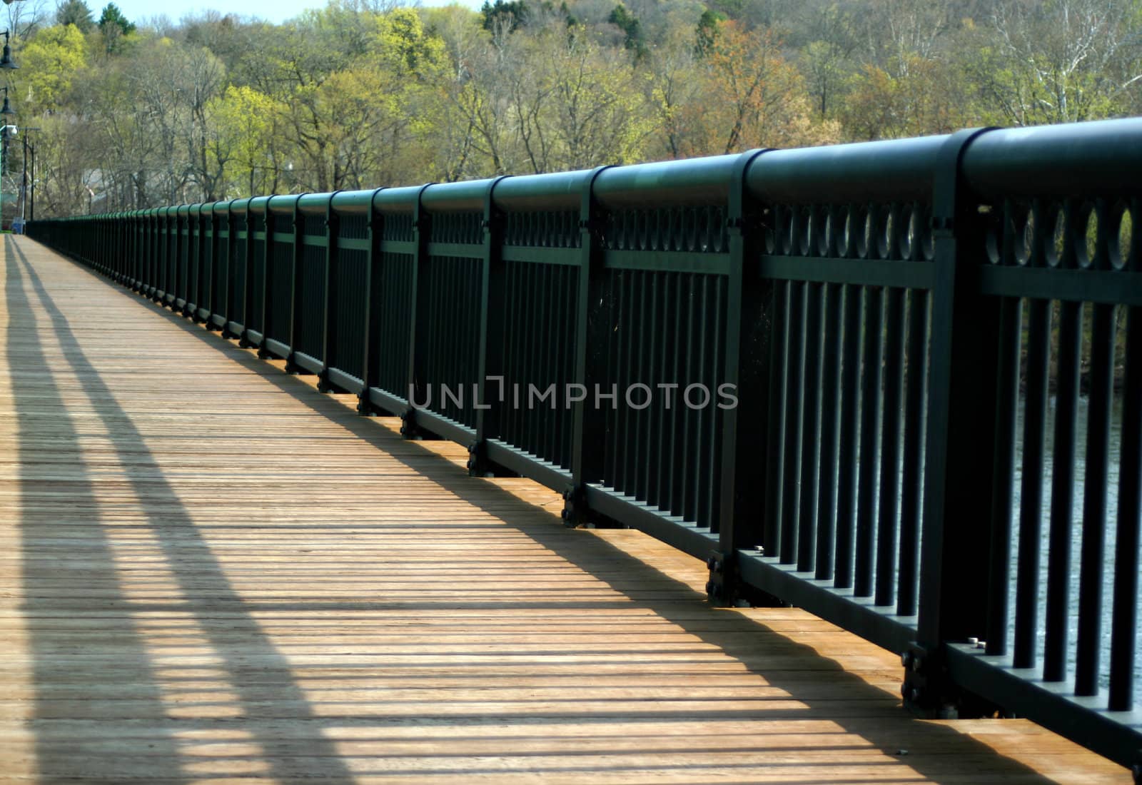 A Wooden bridge walkway image