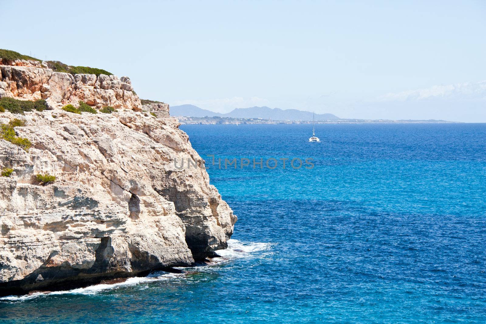 mediterranean sea landscape balearic island mallorca